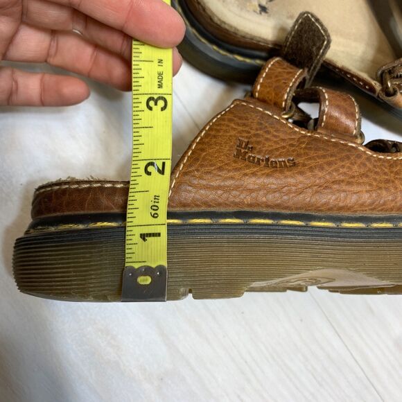Vintage Dr. Martens Dune Fisherman Y2K Leather Chunky Sole Platform Sandals Sz 9 - Picture 11 of 11